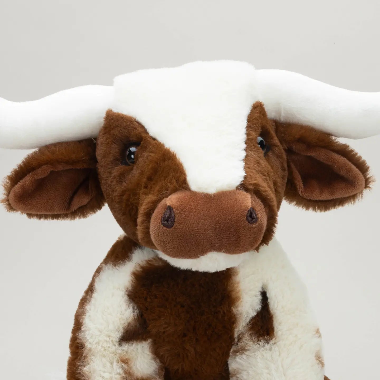 Texas Longhorn Highland Cream Brown Soft Toy Cow