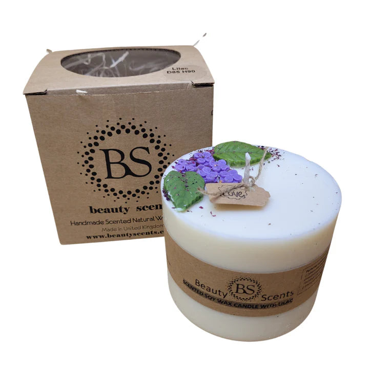 Lilac Scent Candle with Lilac
