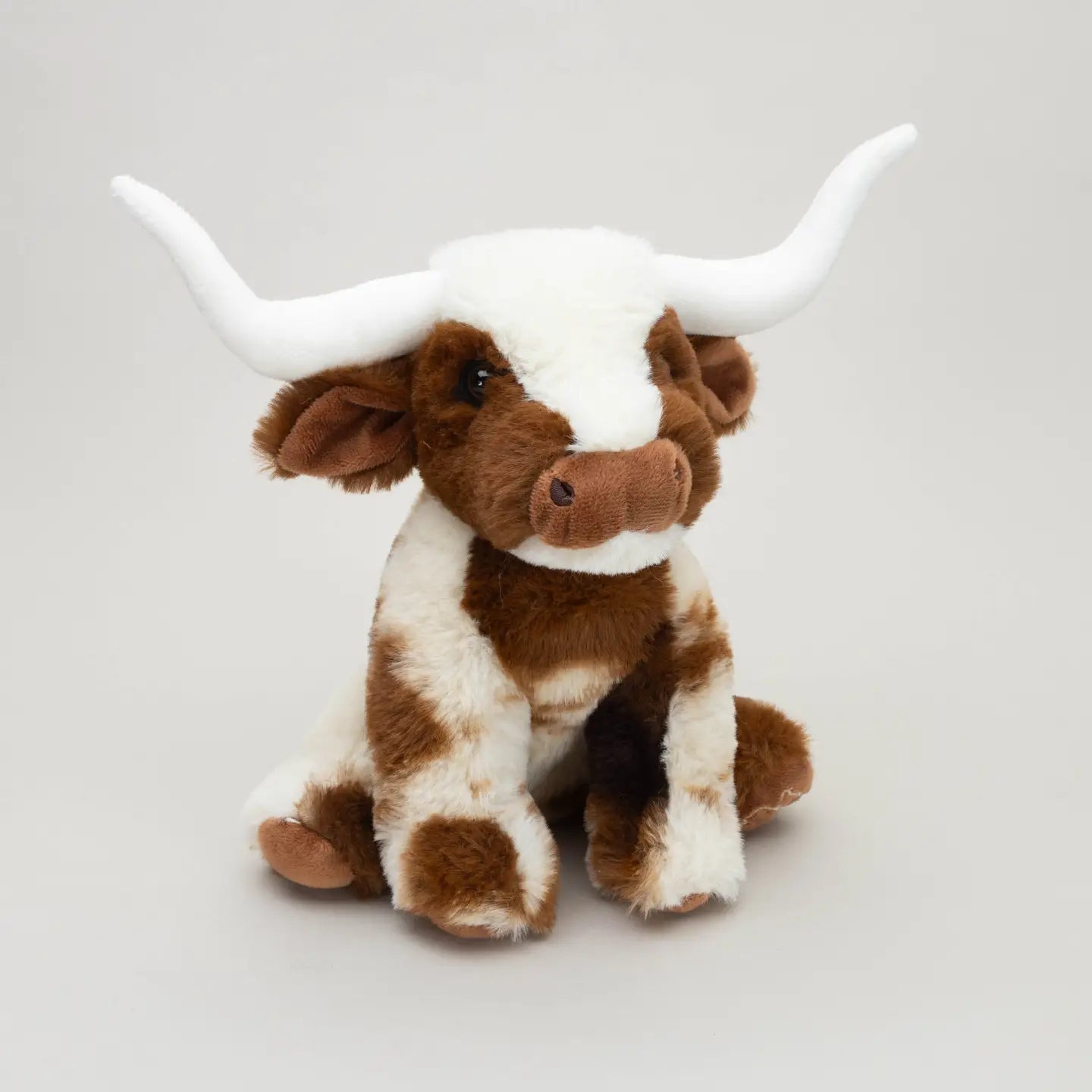 Texas Longhorn Highland Cream Brown Soft Toy Cow