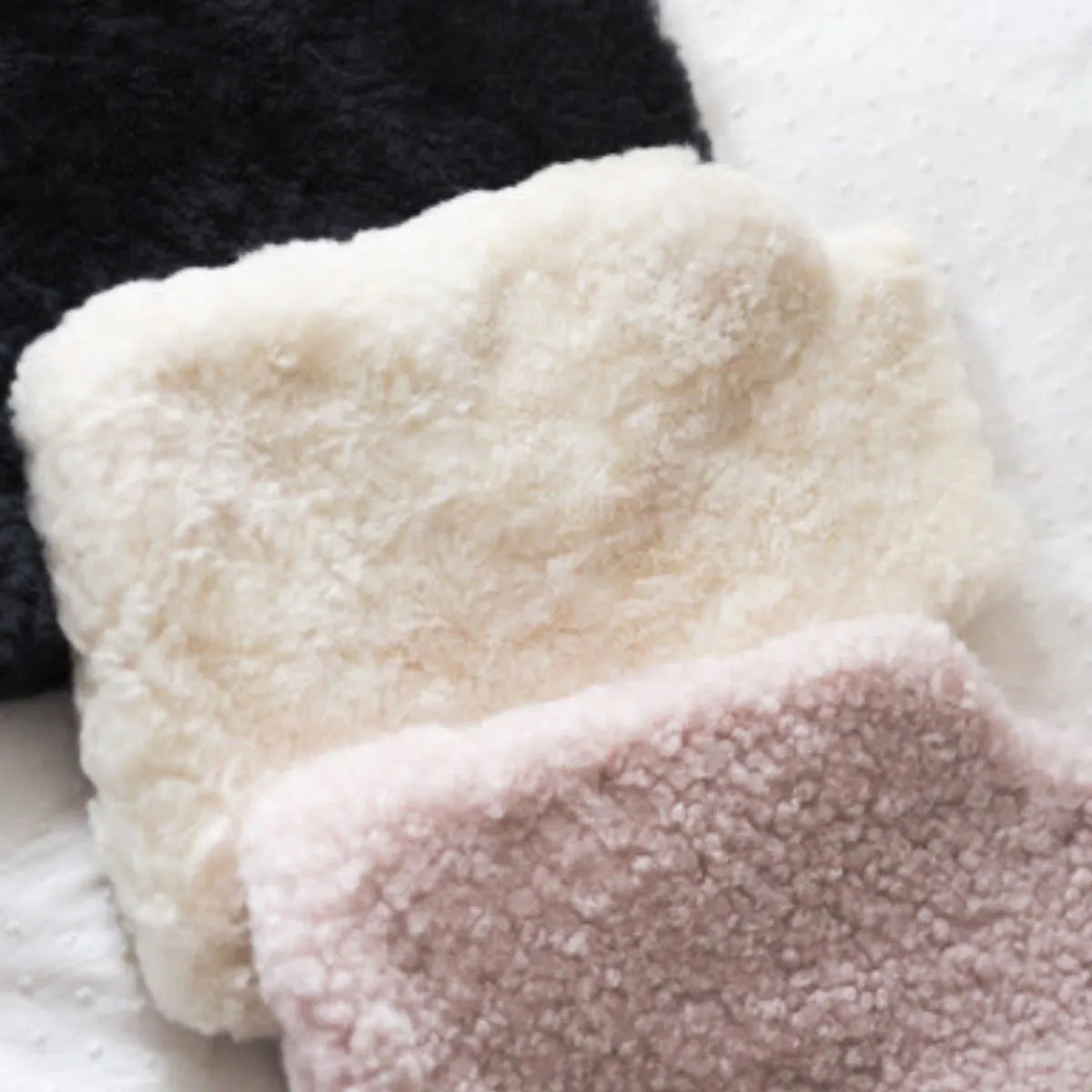 Sheepskin Hot Water Bottle Cover in Brown