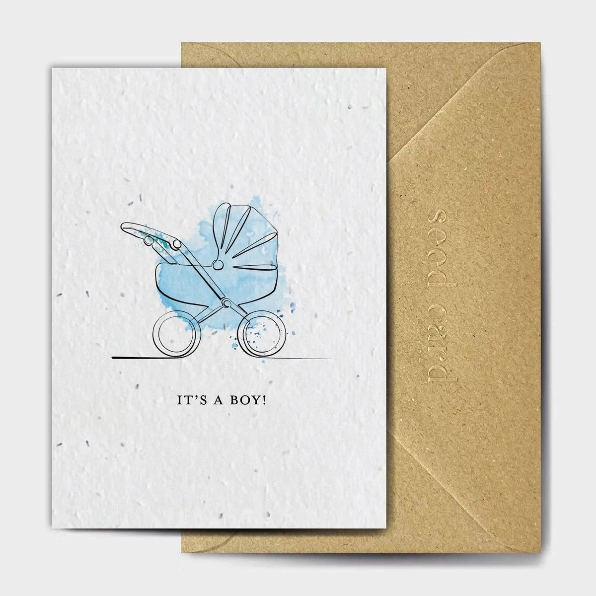 Blue Buggy Seeded card