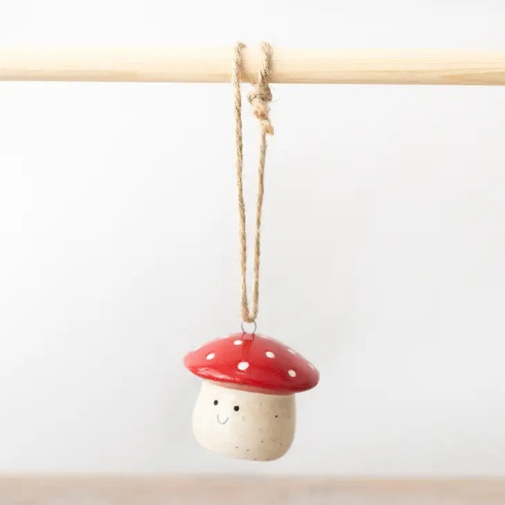 Smily Face Hanging Mushroom Deco, 5cm