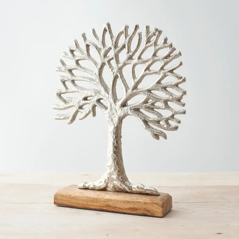 Decorative Tree On Block, 28cm