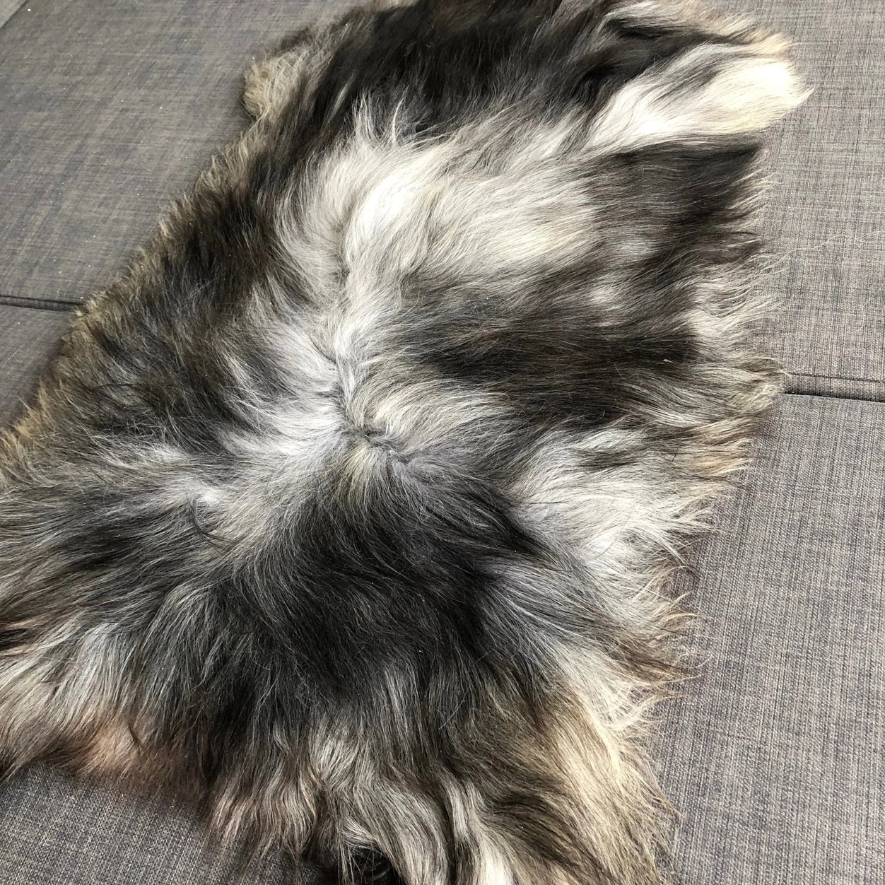 Icelandic Natural Dark Greys Undyed Sheepskin Rug