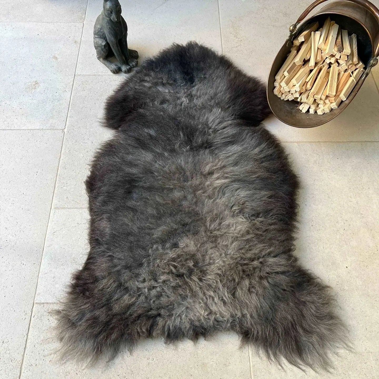 British Rarebreed Sheepskin Natural Undyed Sheepskin Rug 9 230914RB02