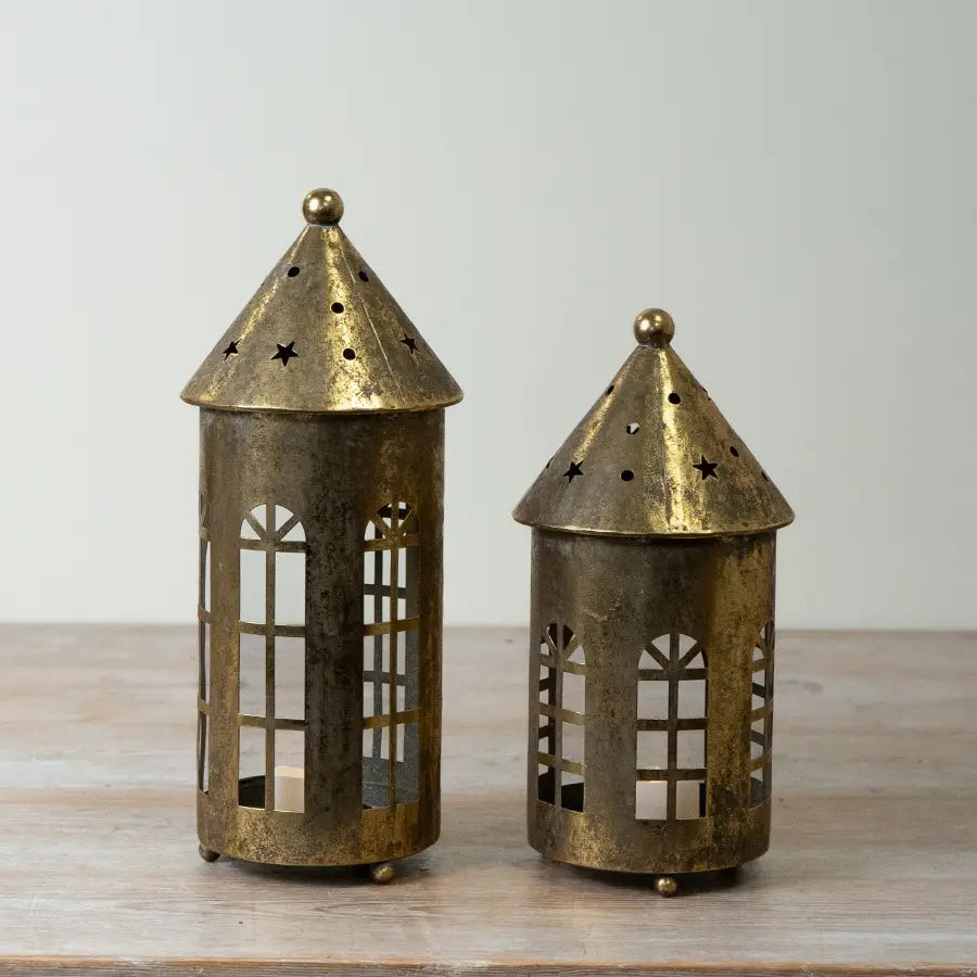 Gold Candle Holder, 24.5cm