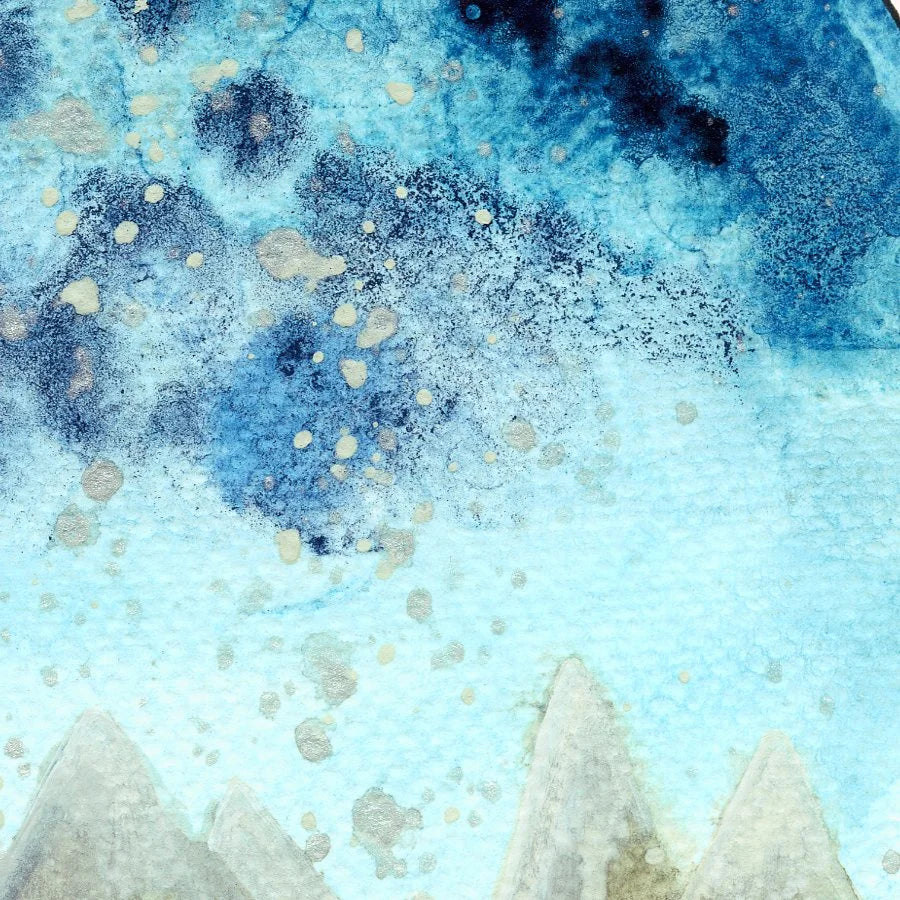 Mountain Scene 8" x 6" print with white mount.