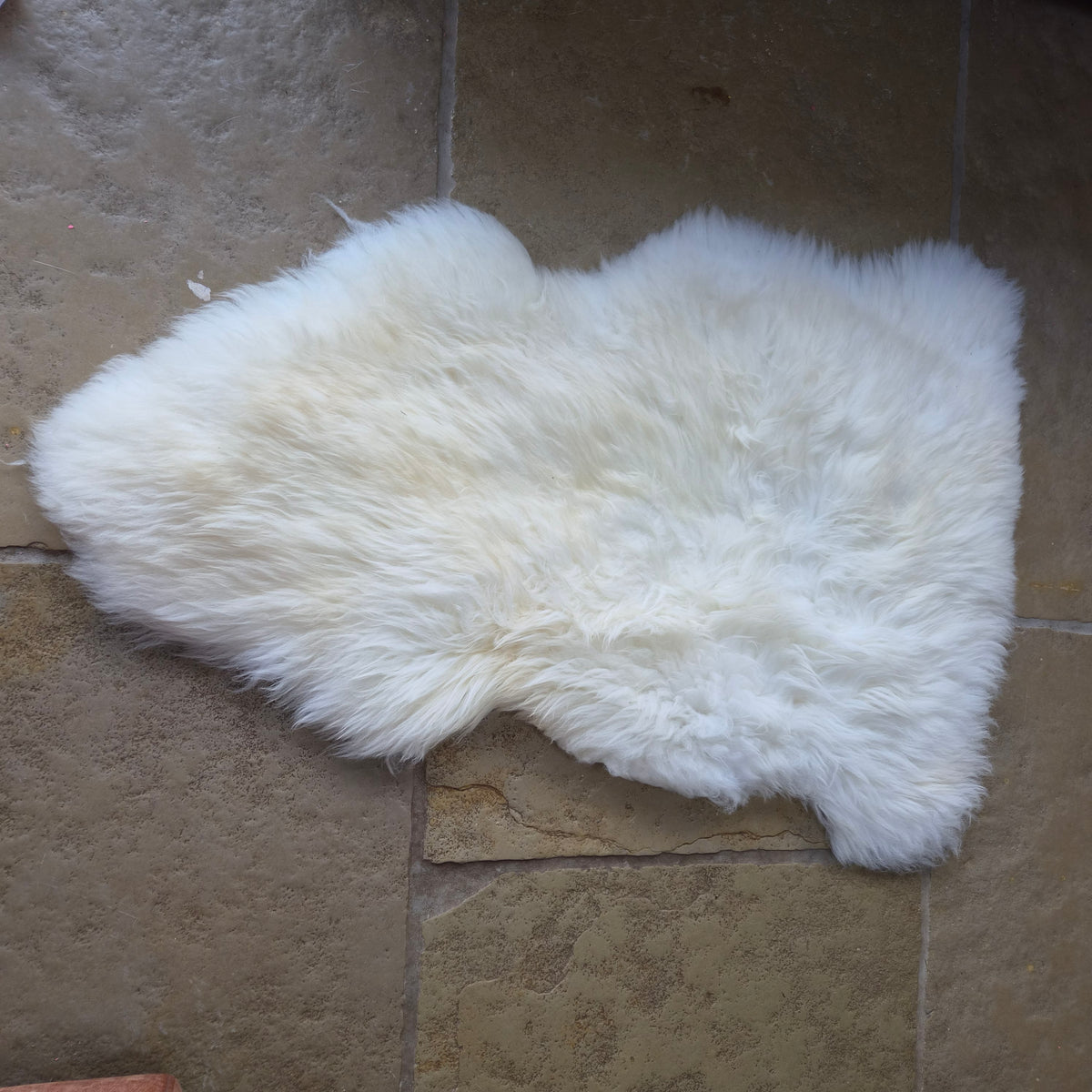 Medium Cream Sheepskin Rug Number 74