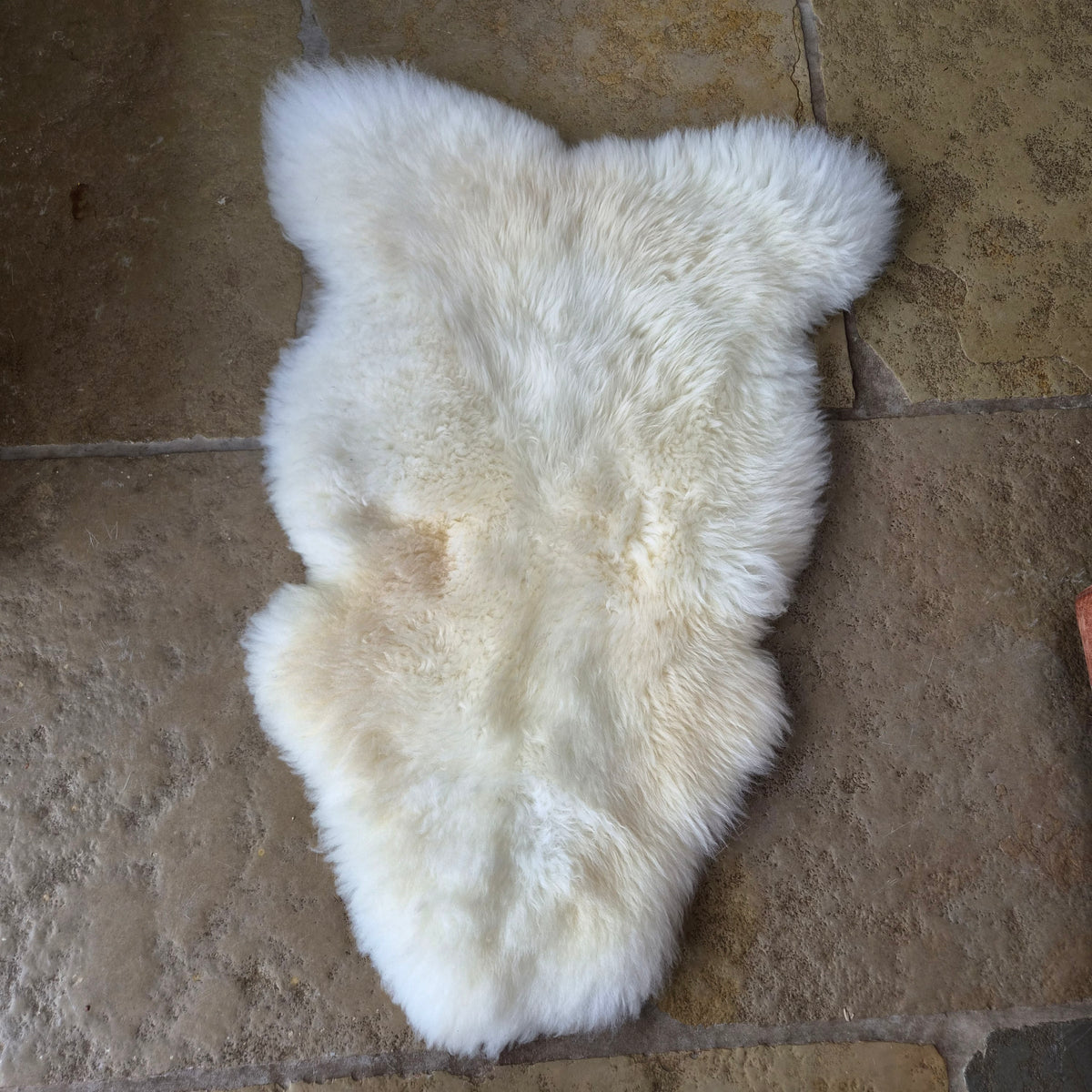 Medium Cream Sheepskin Rug Number 65