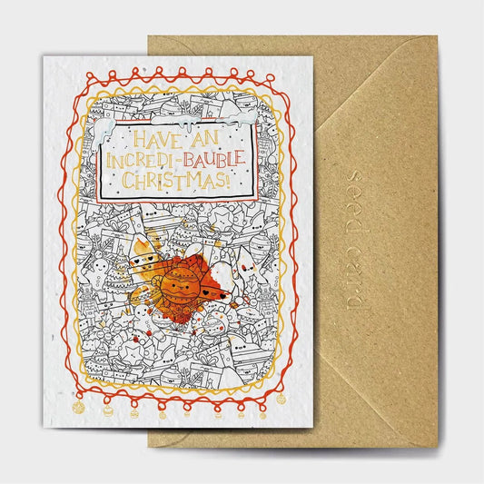 Have An Incredi-Bauble Christmas Seeded card