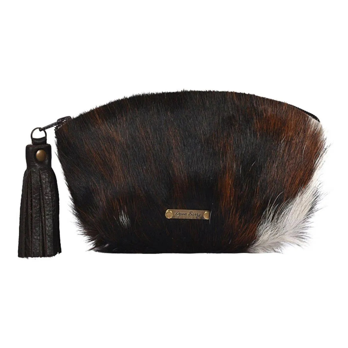 Cowhide Tricolour Brown & White Bag