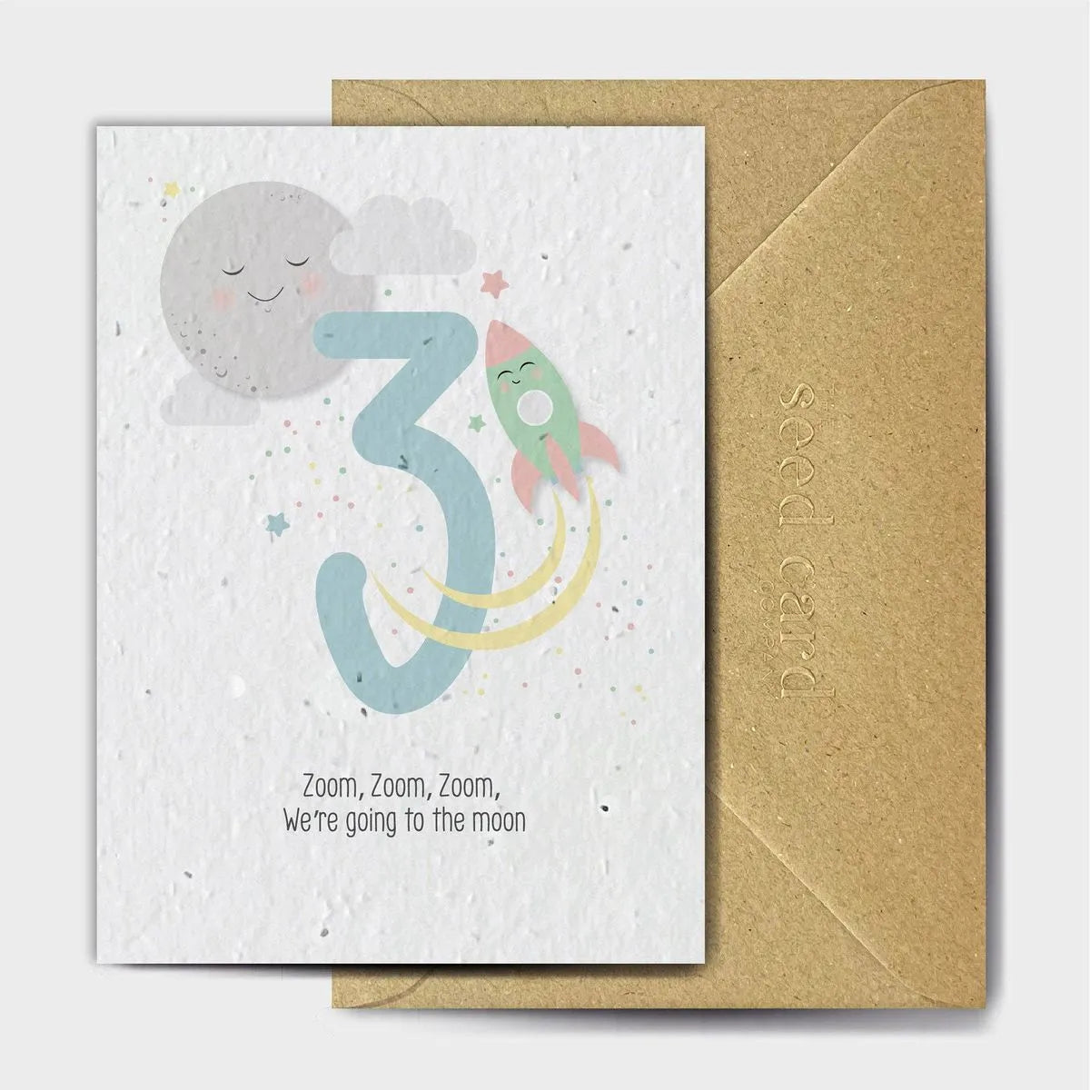 Age 3 Birthday Seeded card