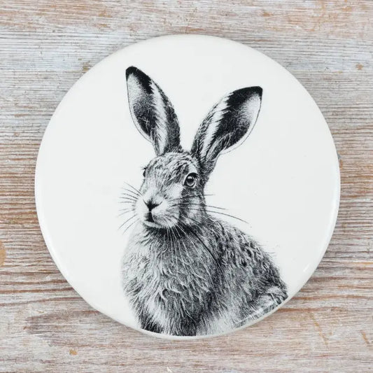 Hare Coaster, 10cm