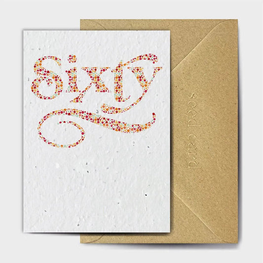 Dotty Sixty Seeded card