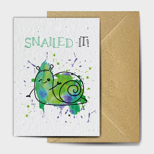 Snailed It Seeded card