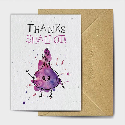Thanks Shallot Seeded card