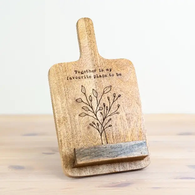Tree Design Recipe Board On Stand, 32cm