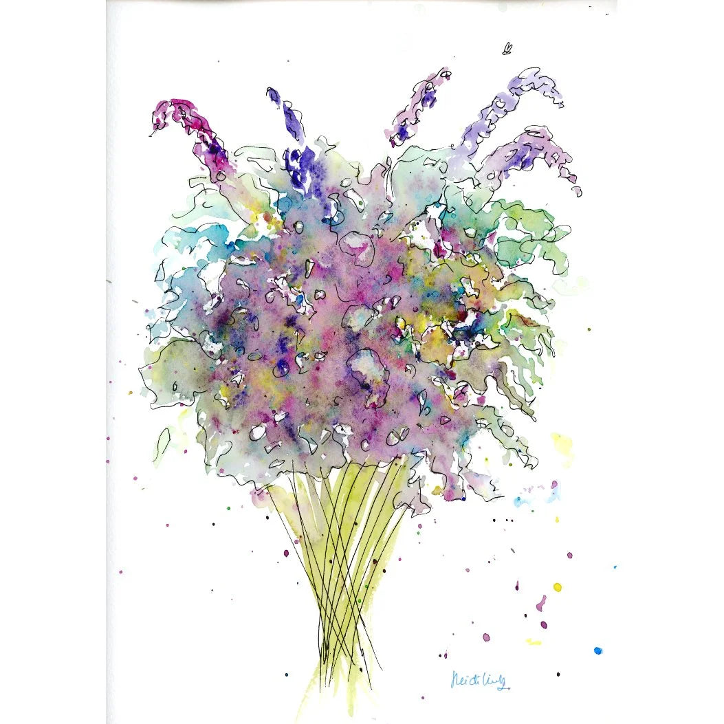 Bouquet 8" x 6" print with mount
