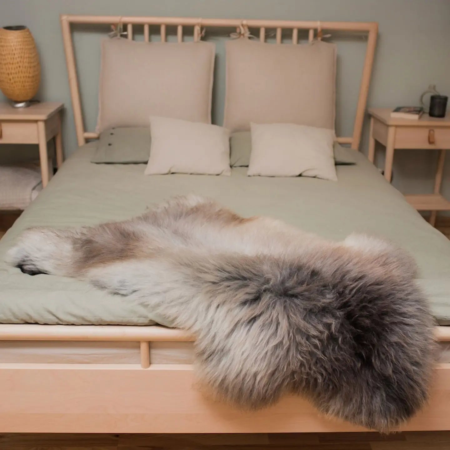 Swedish Cross Rarebreed Undyed Sheepskin Rug
