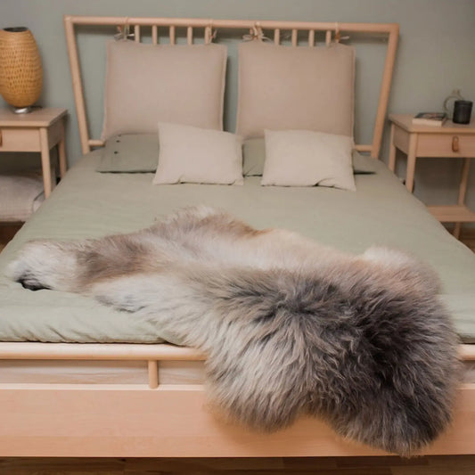 Swedish Cross Rarebreed Undyed Sheepskin Rug