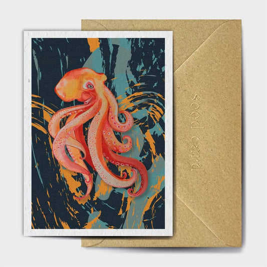 Octopus Seeded card