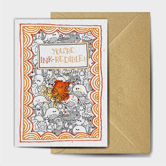You're Ink-Redible Seeded card