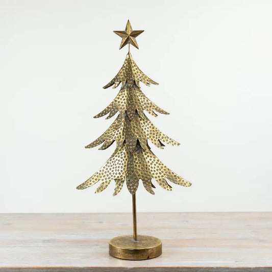 Gold Metal Tree Deco 67cm