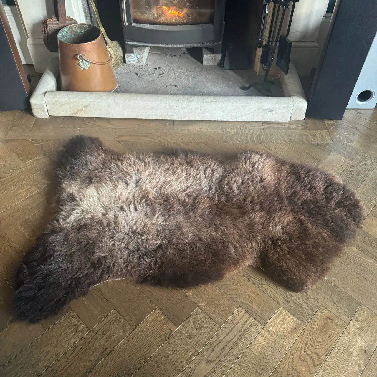 British Rarebreed Sheepskin Natural Undyed Sheepskin Rug 5 241127-01RB