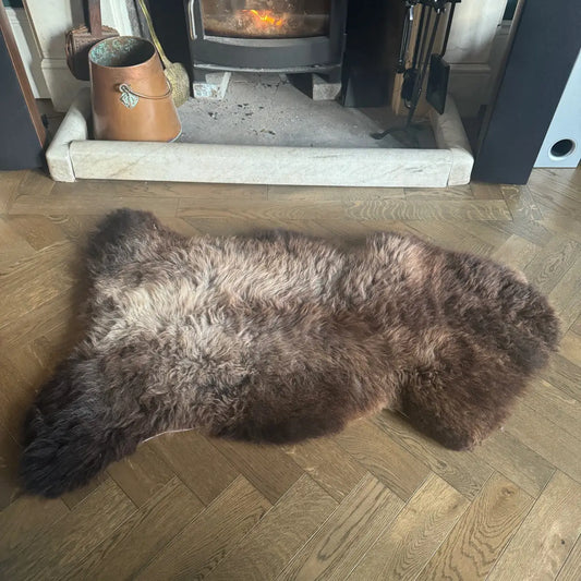 British Rarebreed Sheepskin Natural Undyed Sheepskin Rug 5 241127-01RB