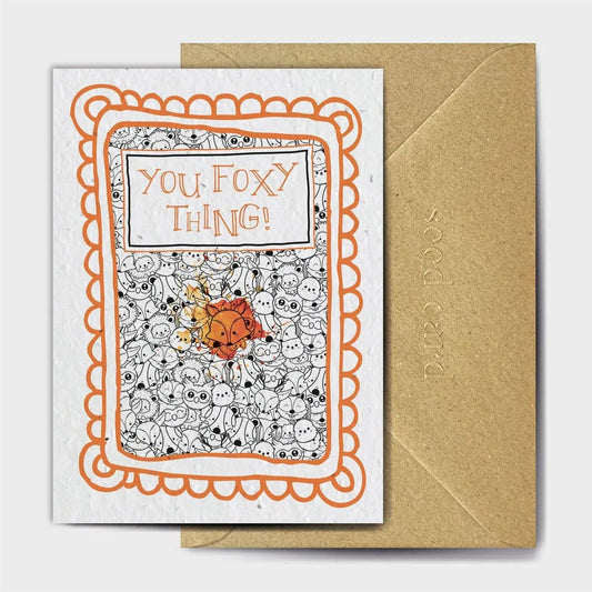 You Foxy Thing Seeded card