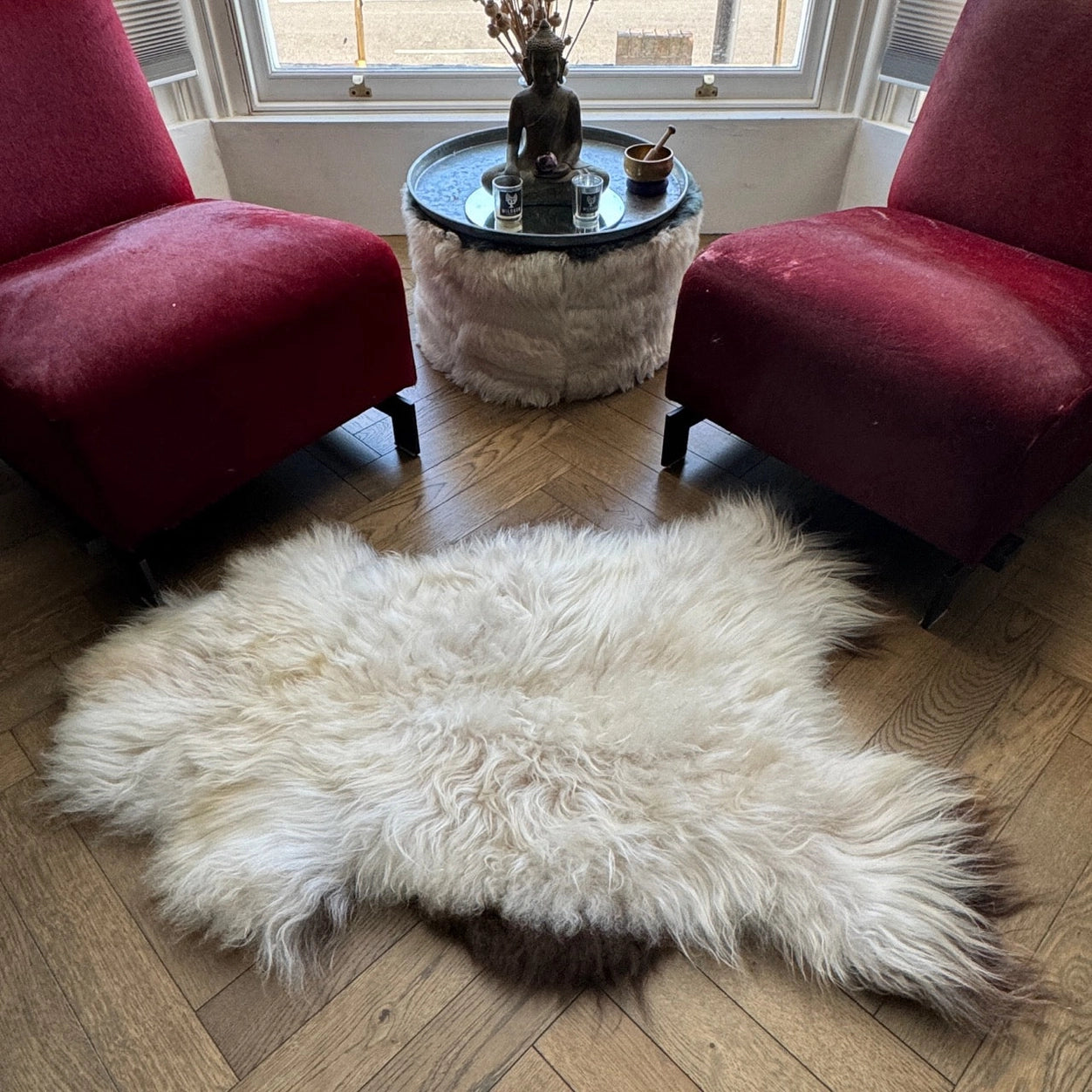 Icelandic Rarebreed Champagne Natural dyed Sheepskin Rug