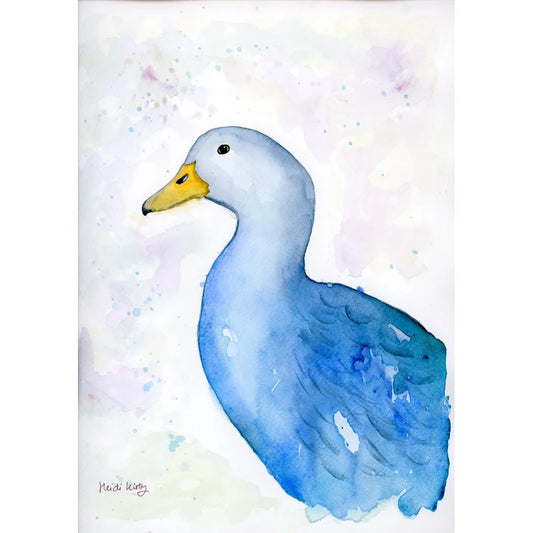 Leonard Duck 8" x 6" print with white mount.