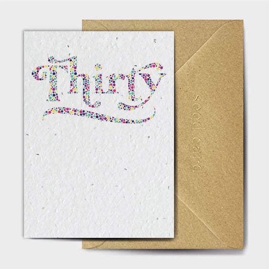Dotty Thirty Seeded card