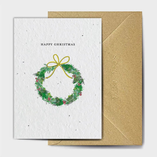 Wreath Seeded card