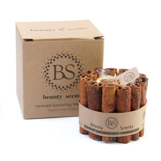 Orange and Cinnamon Scent Candle with With Cinnamon