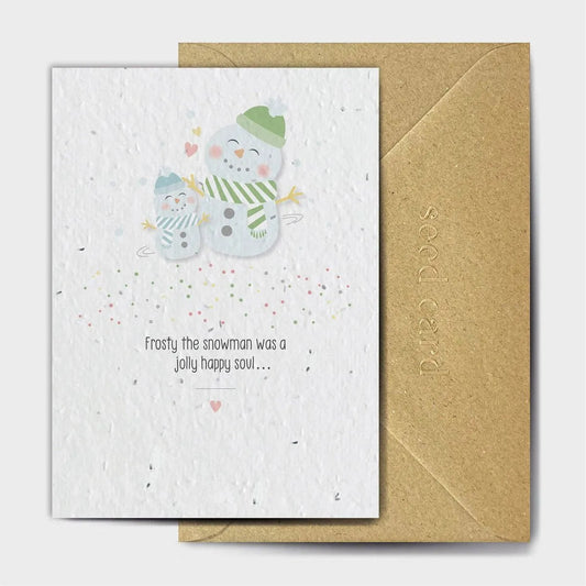 Snowman Seeded card