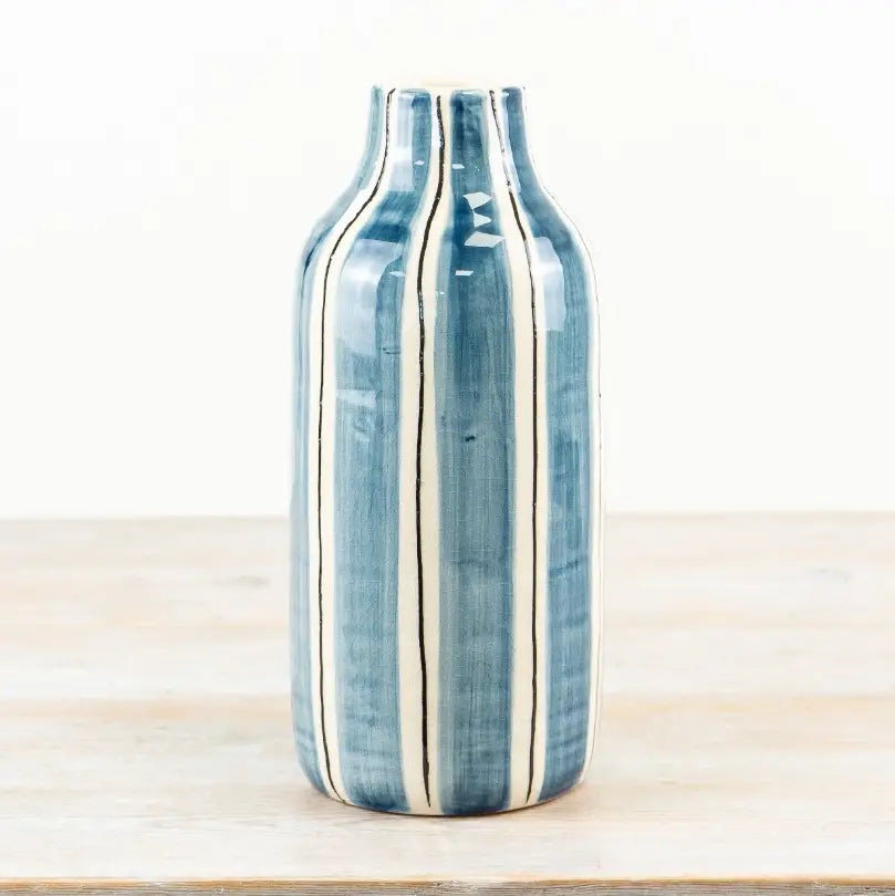 Bottle Striped Vase, 30.5cm