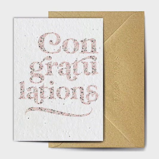 Dotty Congratulations Seeded card