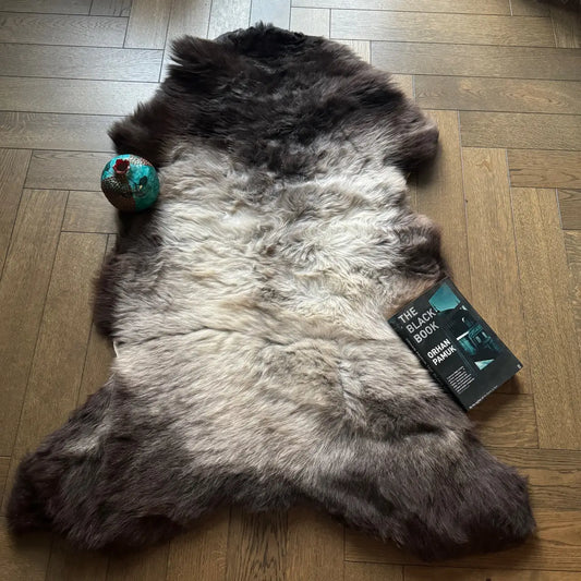 British Rarebreed Sheepskin Natural Undyed Sheepskin Rug 13 241127-03RB