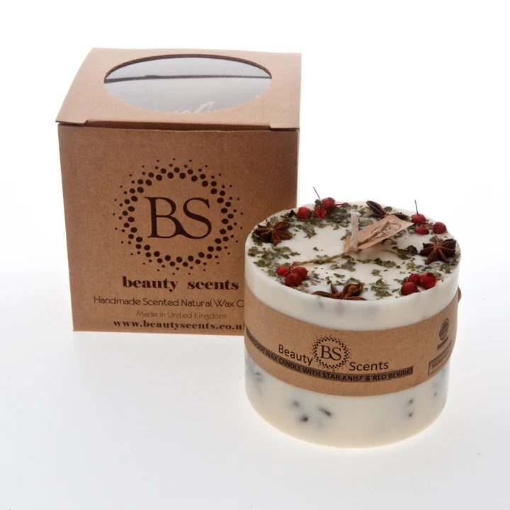 Mulled Wine Scent Candle with Star Anise & Red Berries