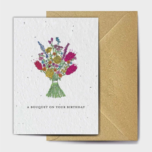 A Bouquet On Your Birthday Seeded card