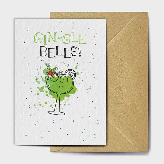 Gin-gle Bells Seeded card