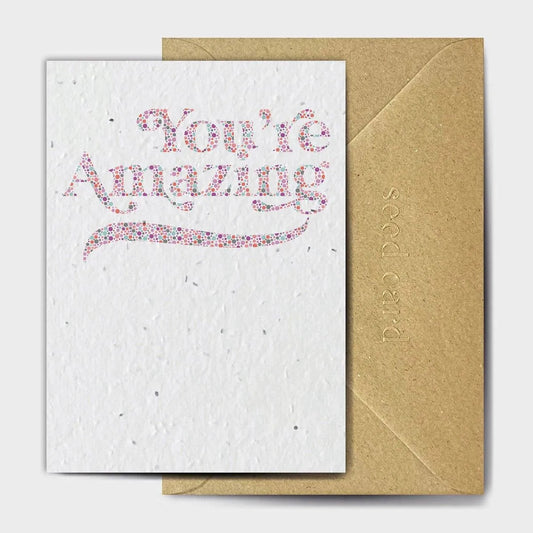 You're Amazing Seeded card
