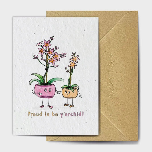 Proud To Be Y'Orchid Seeded card