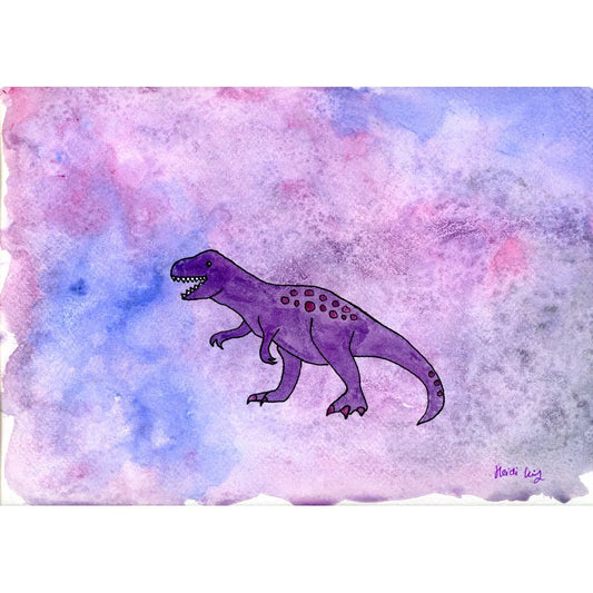 T-rex Fun 8" x 6" print with mount