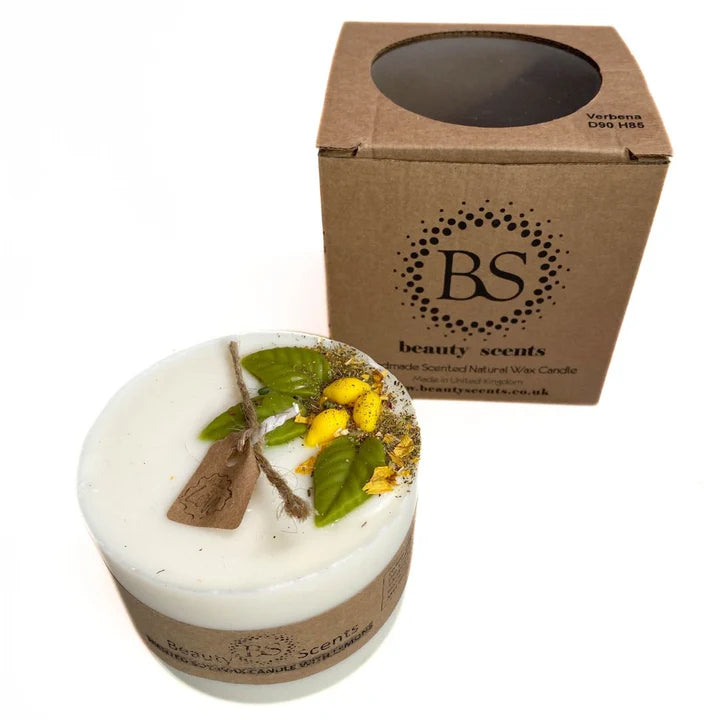 Lemongrass Scent Candle with Lemon