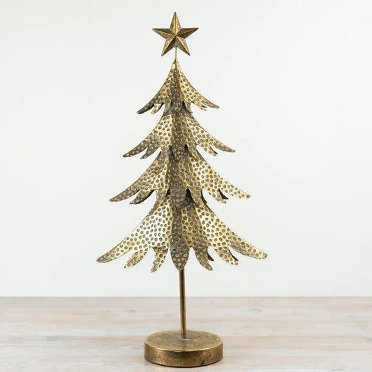 Gold Metal Christmas Tree, 92cm