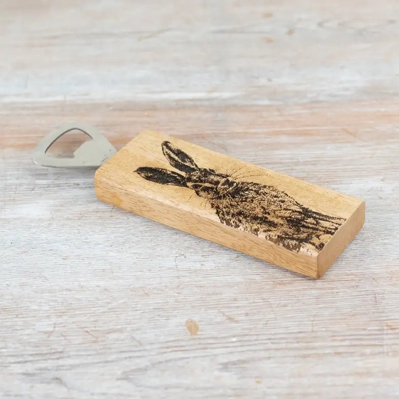 Rabbit Wooden Bottle Opener, 17cm