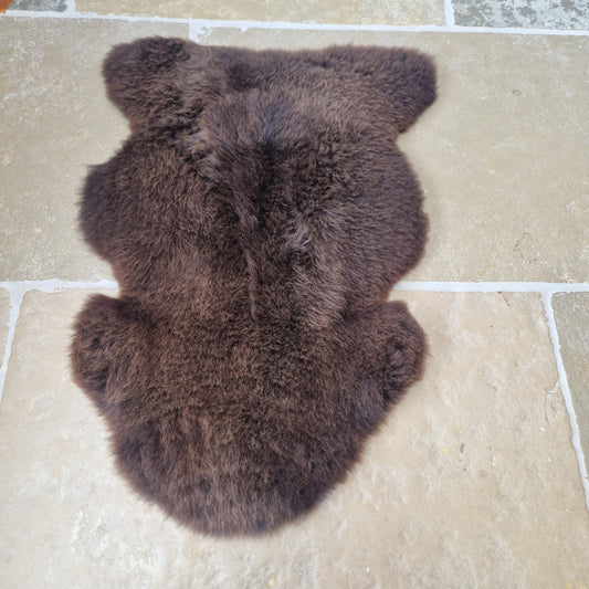 Medium Brown Sheepskin Rug Number 57