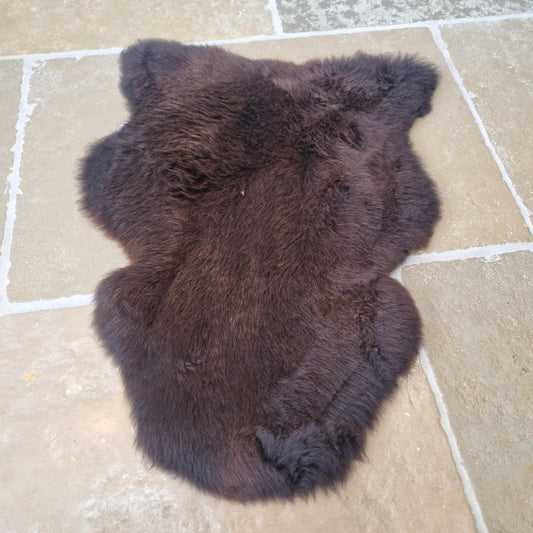Small Brown Sheepskin Rug Number 63